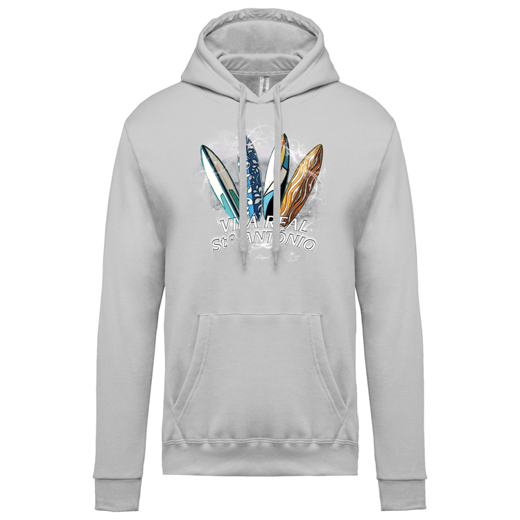 Sweatshirt Kariban com Capuz Surfboards Vila Real Stº António