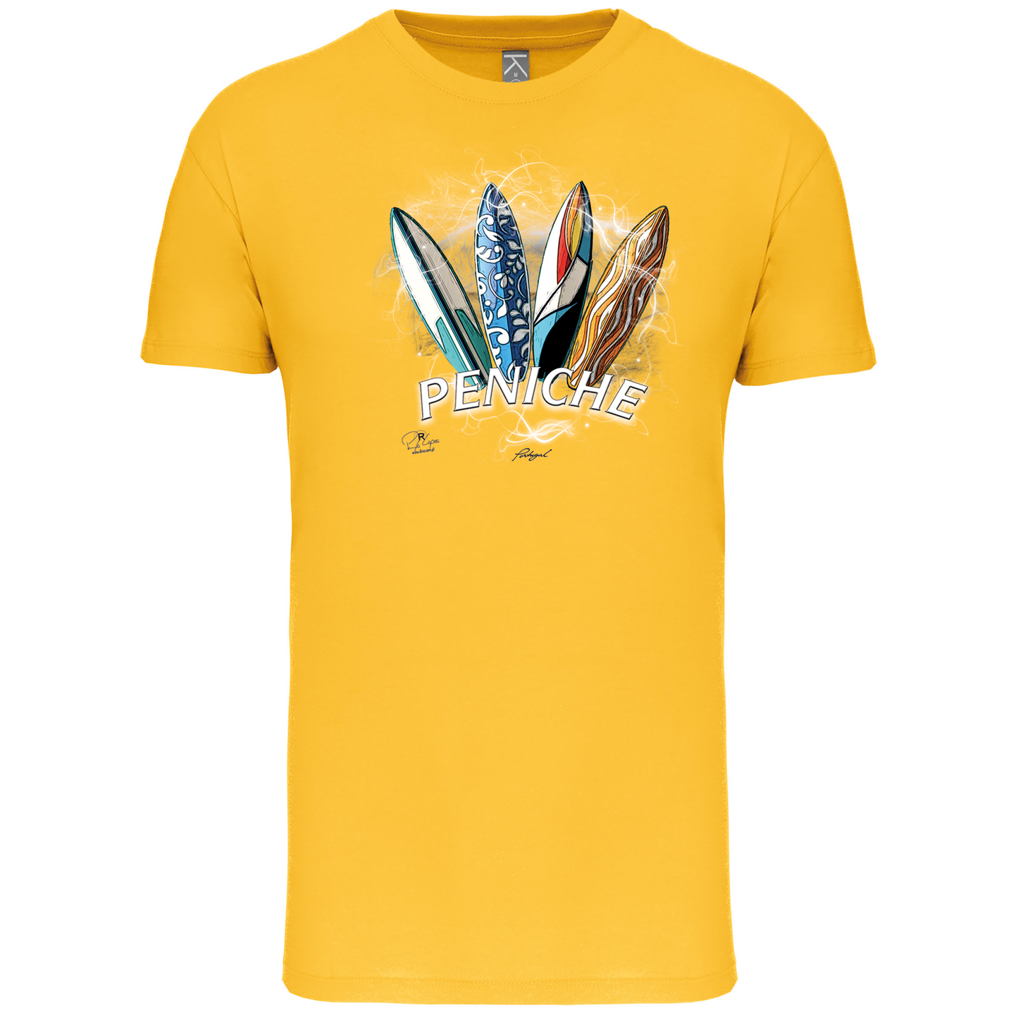 T-Shirt Algodão Biológico Surfboards Peniche