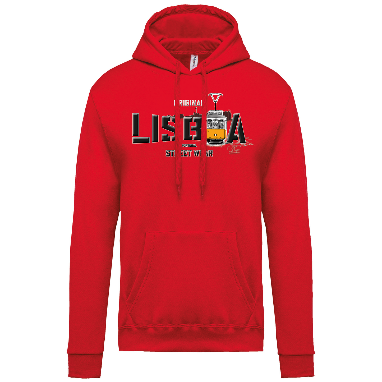 Sweatshirt Kariban com Capuz Original Lisboa