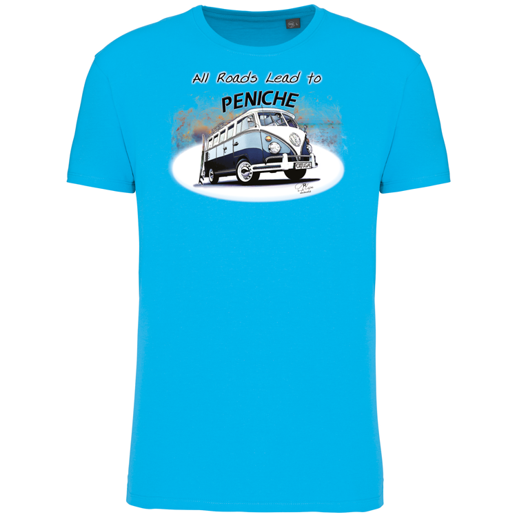 T-Shirt Algodão Biológico All Roads Lead to Peniche