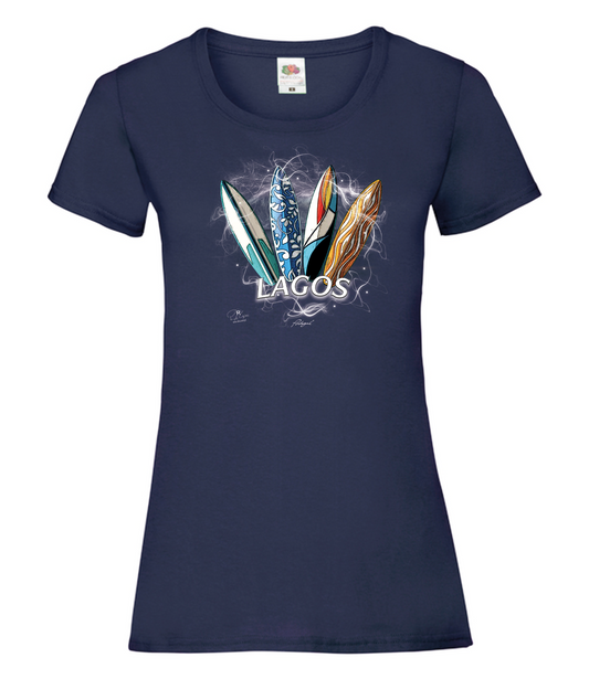 T-shirt Senhora Surfboards Lagos