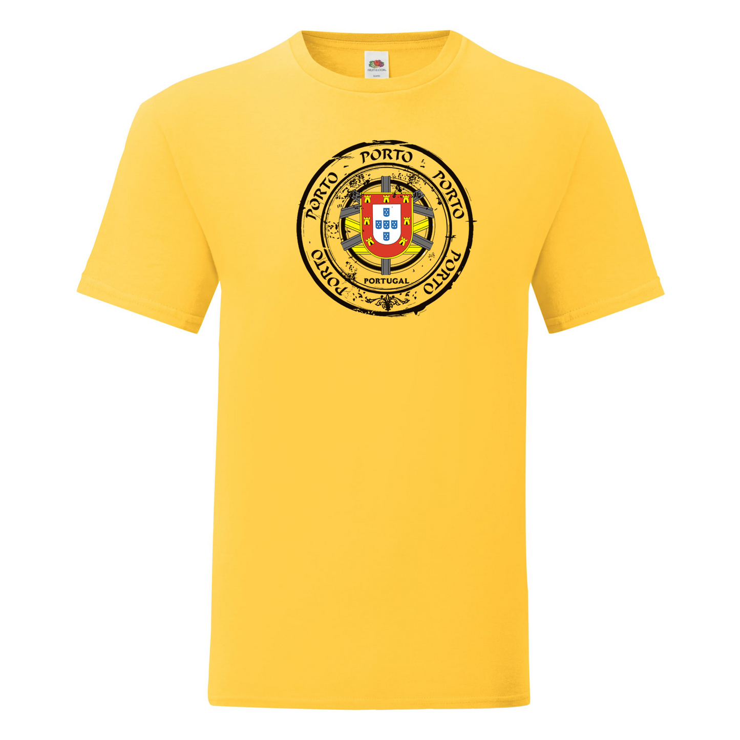 T-shirt Fruit of the Loom, Iconic, 150g, Selo Escudo Porto