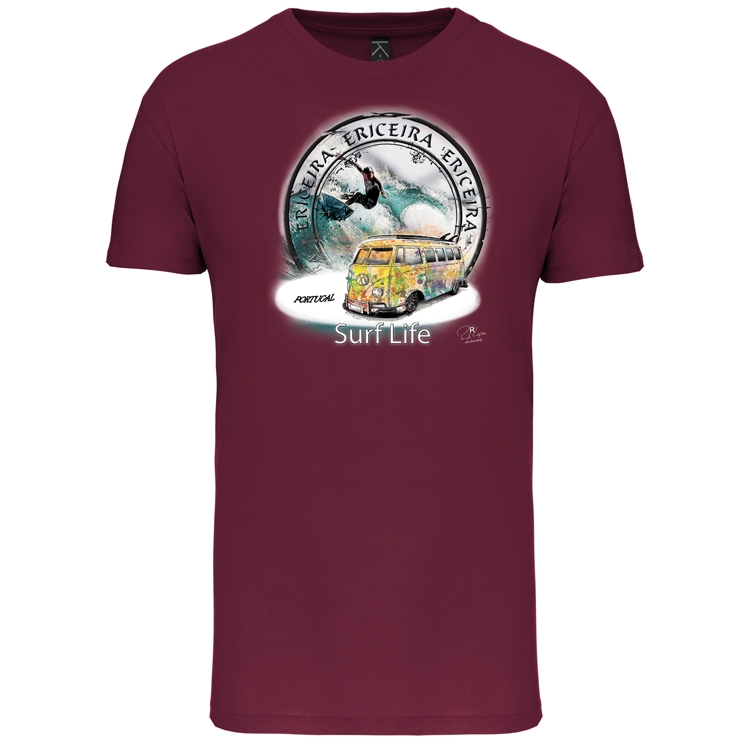 T-Shirt Algodão Biológico Surf Life Ericeira