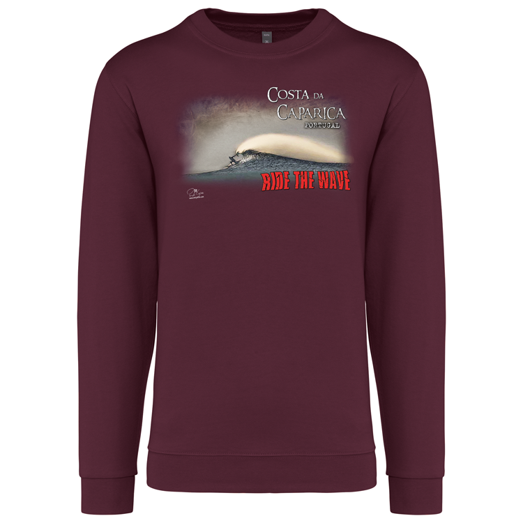 Sweatshirt Kariban sem Capuz Ride the Wave Costa da Caparica