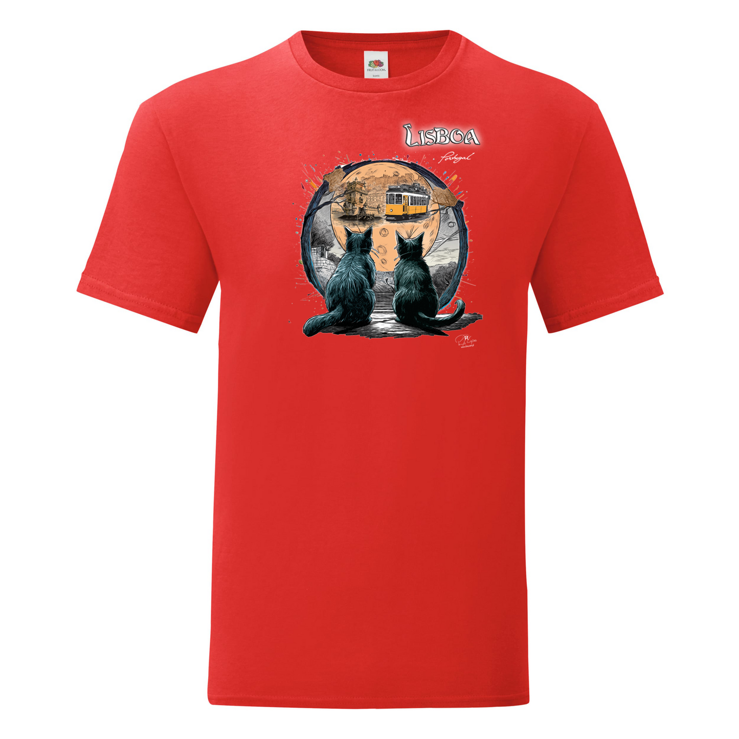 T-shirt Fruit of the Loom, Iconic, 150g, Luar Lisboa