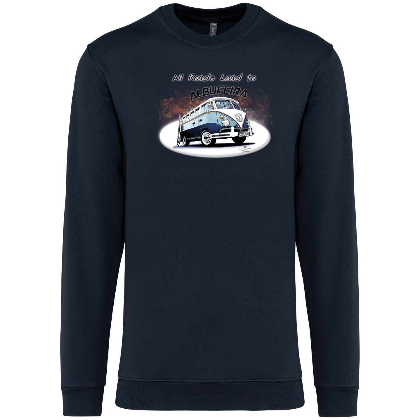 Sweatshirt Kariban sem Capuz All Roads Lead to Albufeira