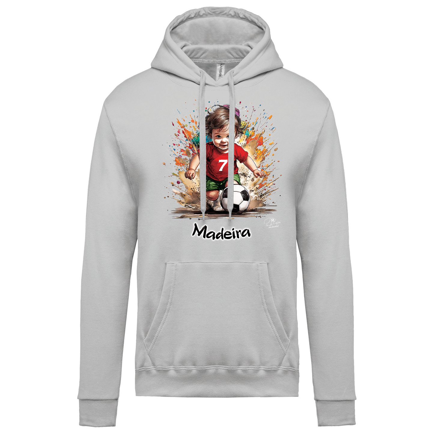 Sweatshirt Kariban com Capuz 7 Madeira