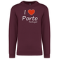 Sweatshirt Kariban sem Capuz I Love Porto