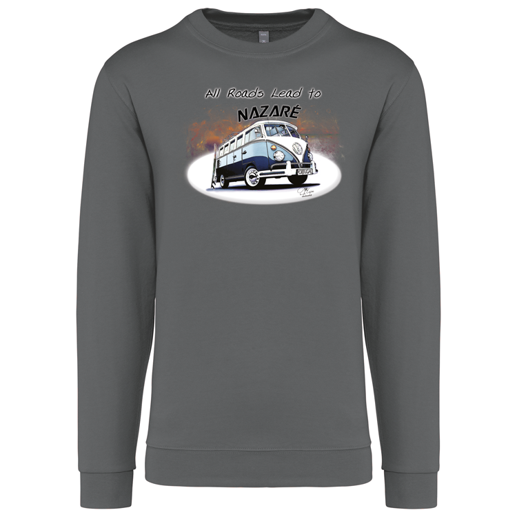 Sweatshirt Kariban sem Capuz All Roads Lead to Nazaré