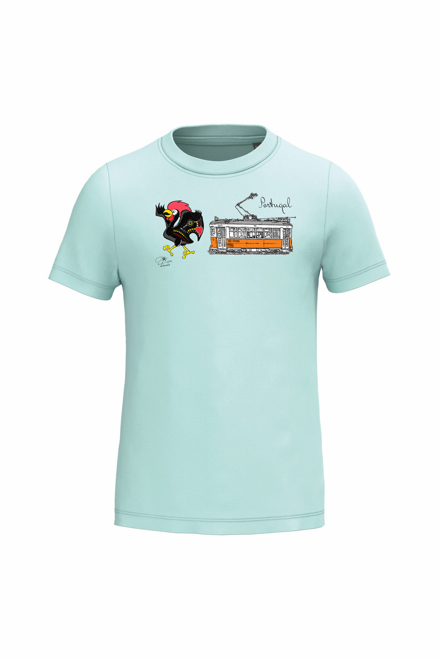 T-shirt de Criança Kariban Galo + E Portugal