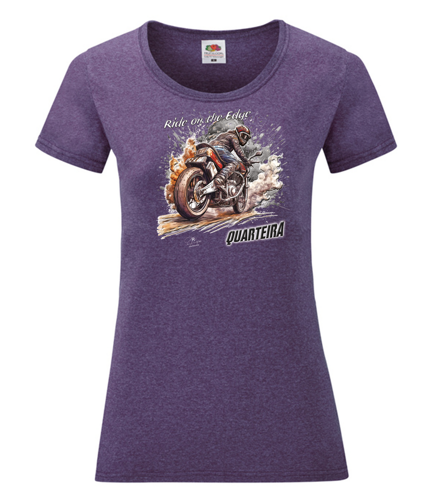T-shirt Senhora Ride on the Edge Quarteira