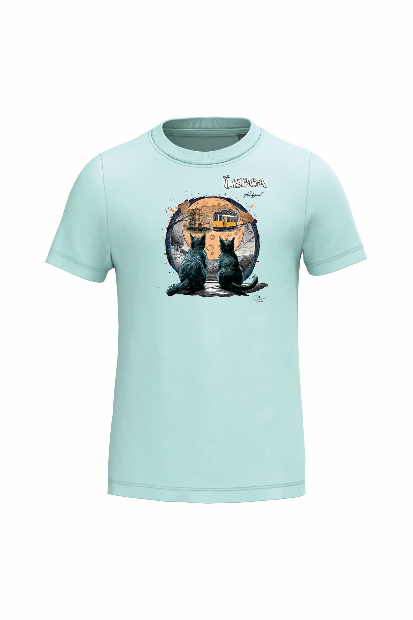 T-shirt de Criança Kariban Luar Lisboa