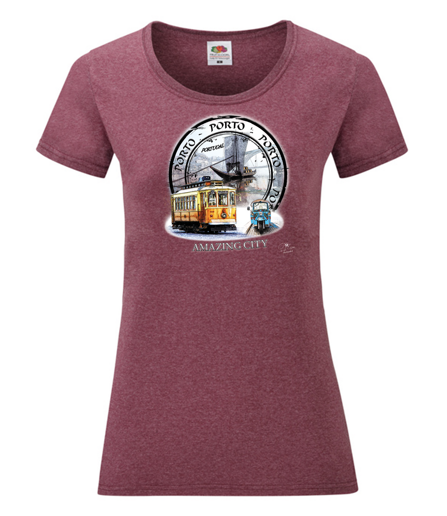 T-shirt Senhora Amazing City Porto