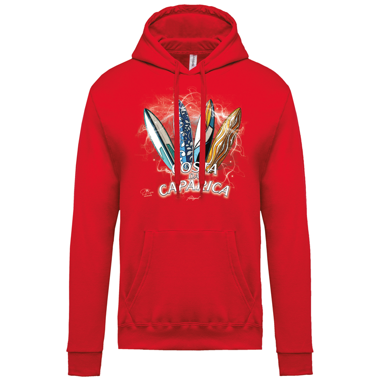Sweatshirt Kariban com Capuz Surfboards Caparica