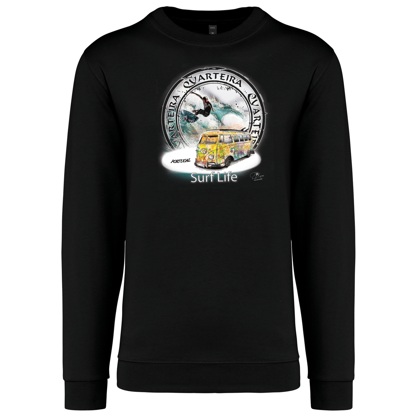 Sweatshirt Kariban sem Capuz Surf Life Quarteira