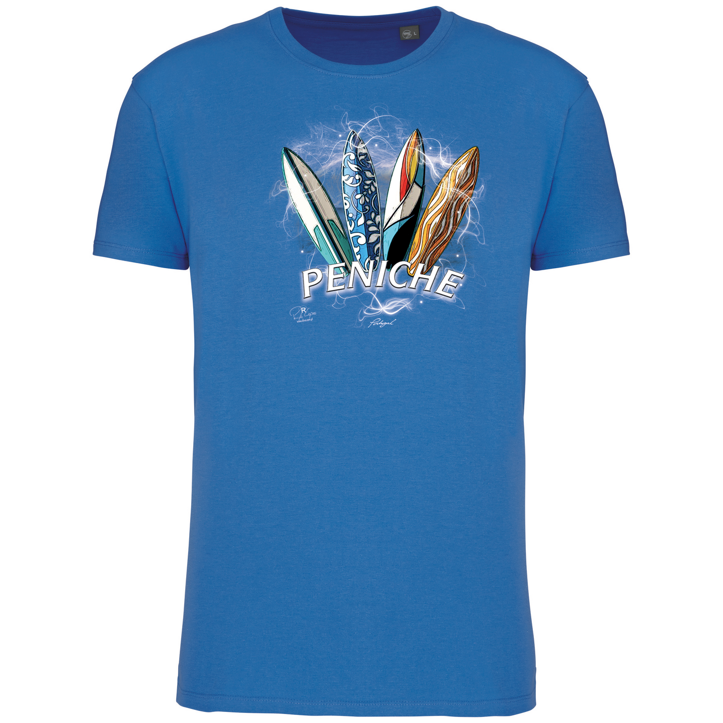 T-Shirt Algodão Biológico Surfboards Peniche