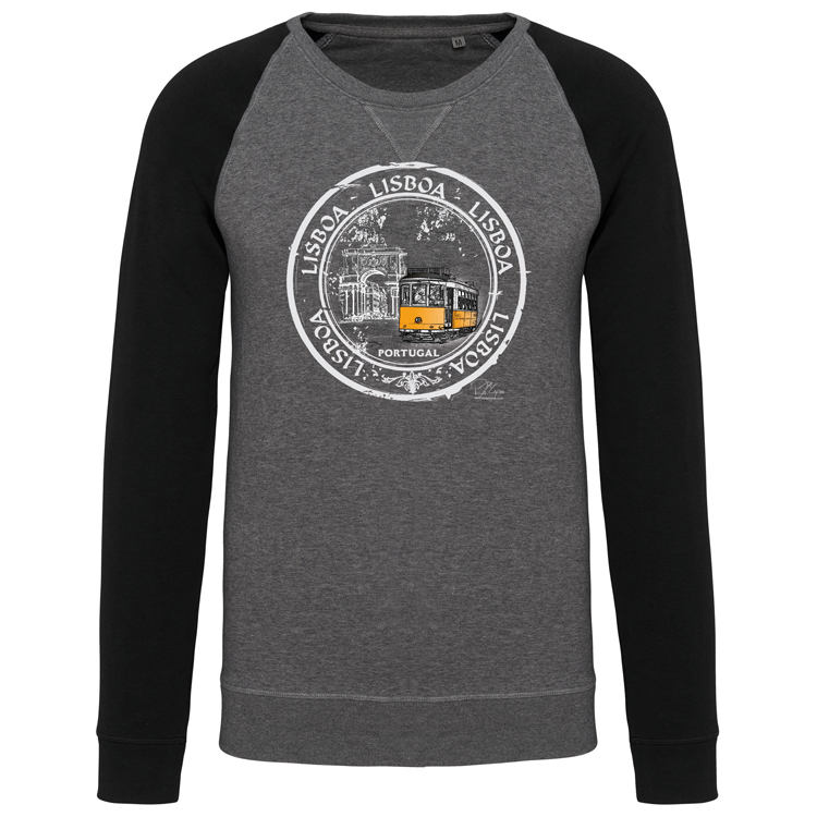 Sweatshirt Bicolor sem capuz Selo 1