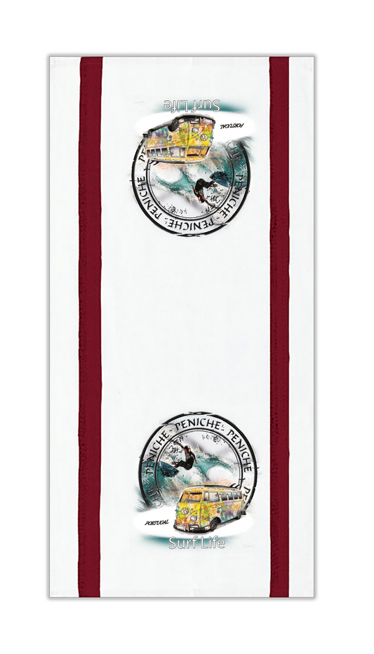 Panos de Cozinha Surf Life Peniche