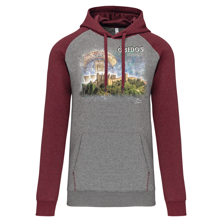 Sweatshirt Bicolor com capuz Vila Medieval
