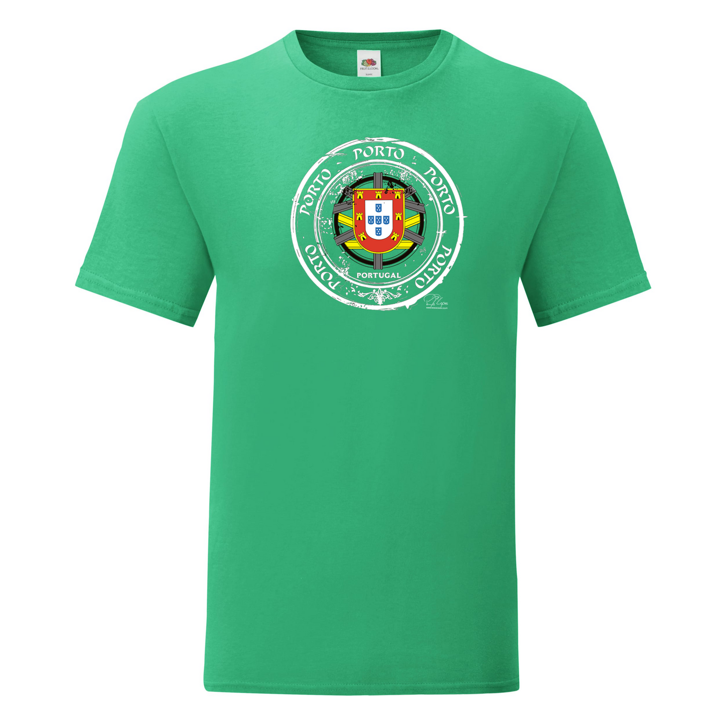 T-shirt Fruit of the Loom, Iconic, 150g, Selo Escudo Porto