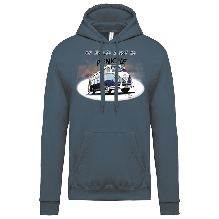 Sweatshirt Kariban com Capuz All Roads Lead to Peniche