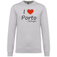 Sweatshirt Kariban sem Capuz I Love Porto