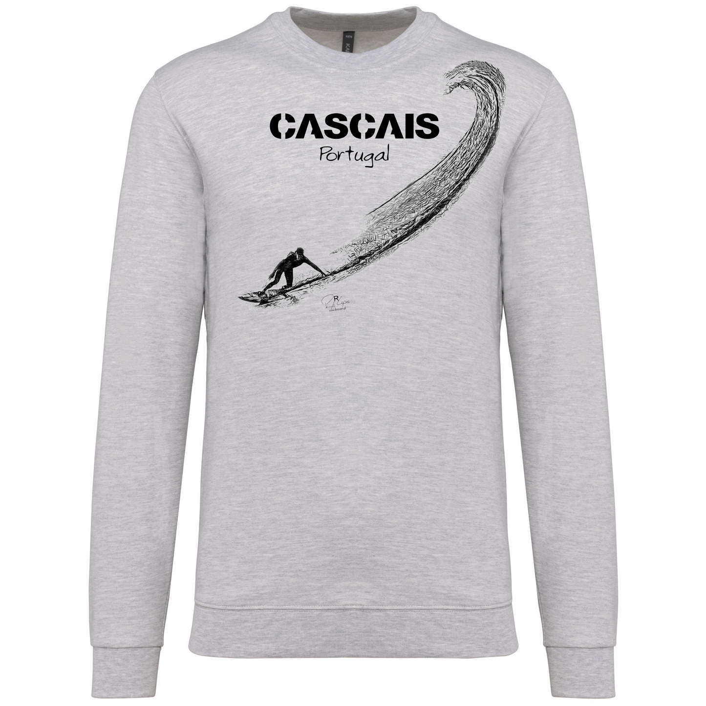 Sweatshirt Kariban sem Capuz Surf Cascais