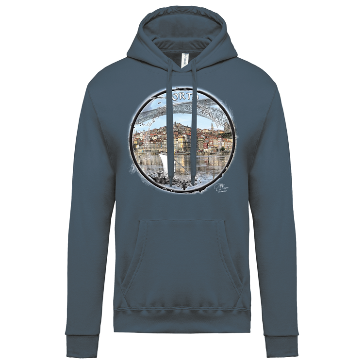 Sweatshirt Kariban com Capuz Selo Porto