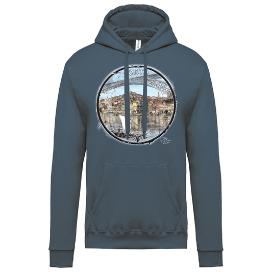 Sweatshirt Kariban com Capuz Selo Porto