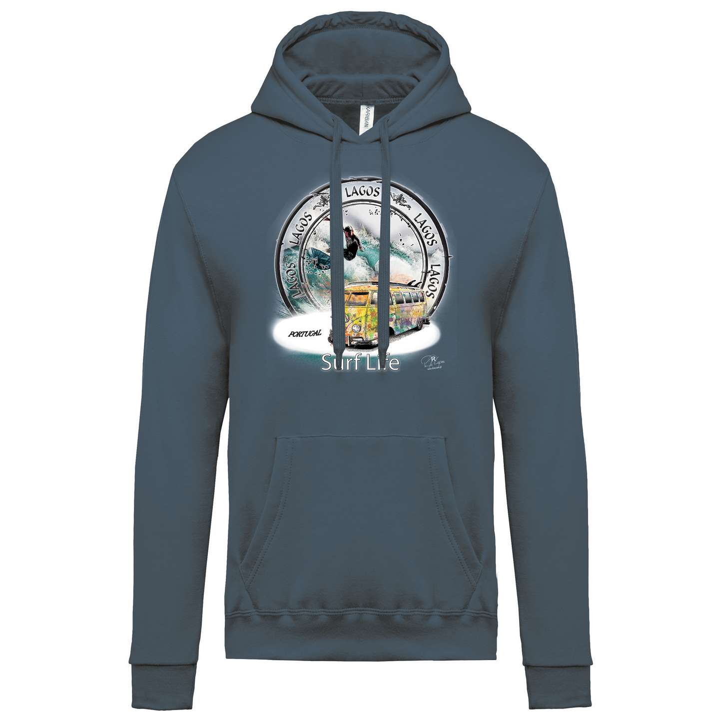 Sweatshirt Kariban com Capuz Surf Life Lagos