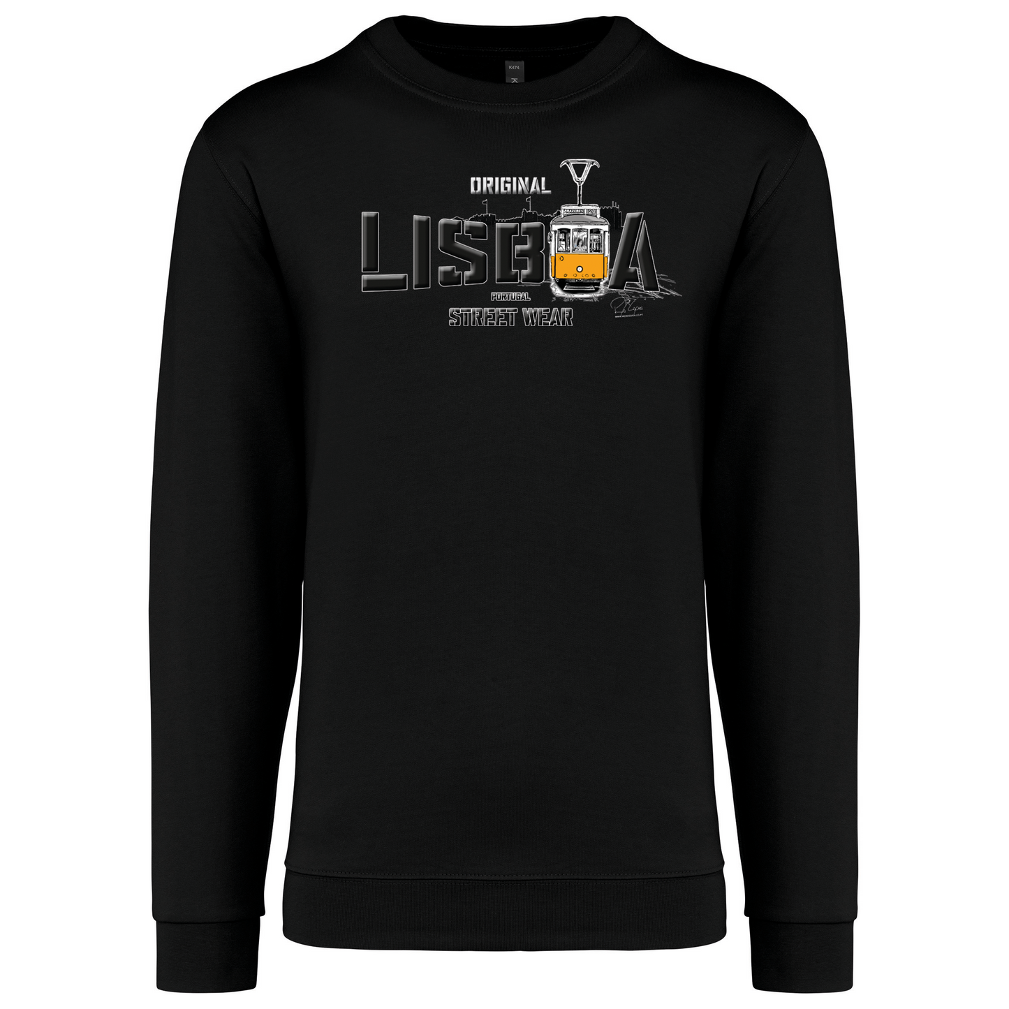 Sweatshirt Kariban sem Capuz Original Lisboa