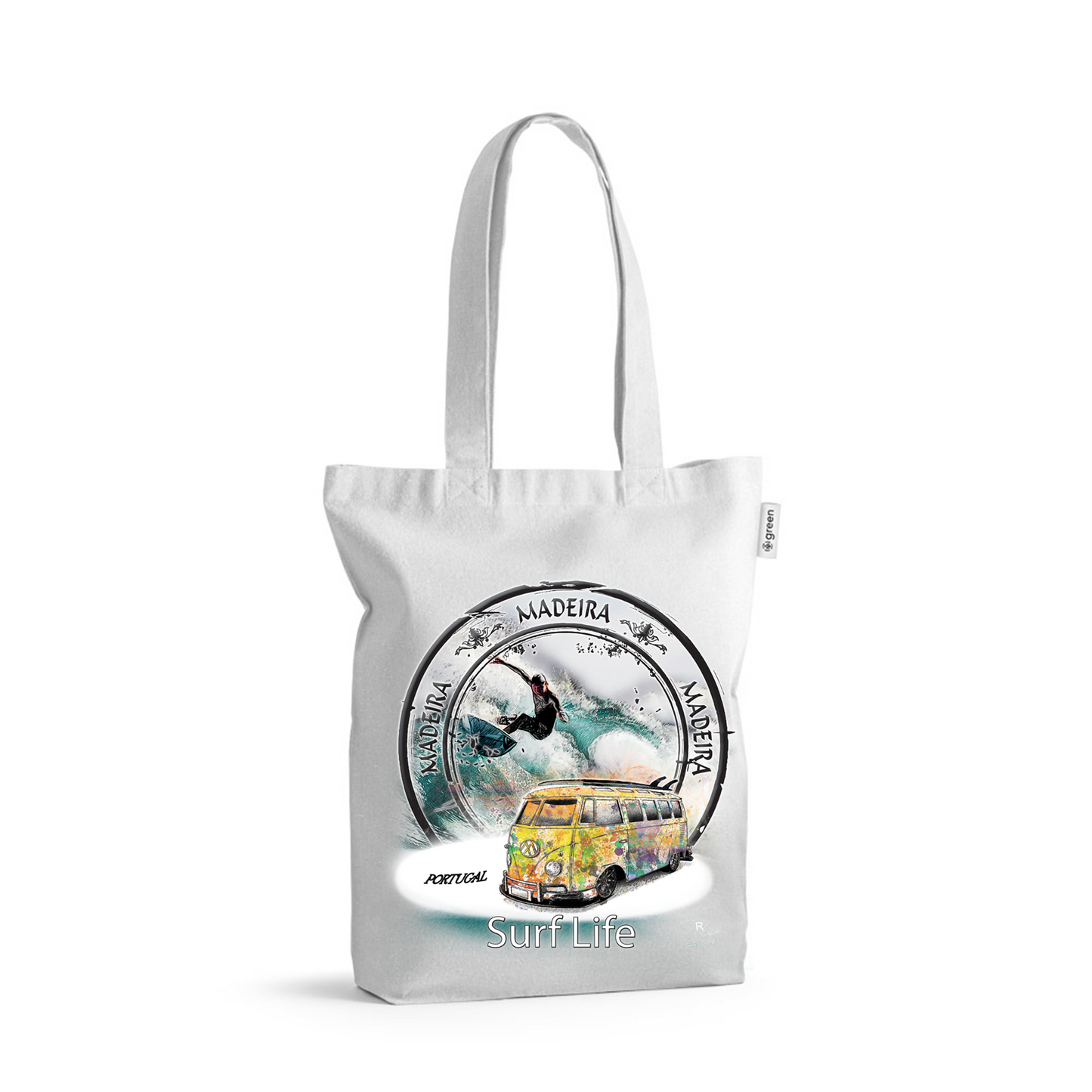Sacos de Algodão Ecológico 220g Surf Life Ilha da Madeira