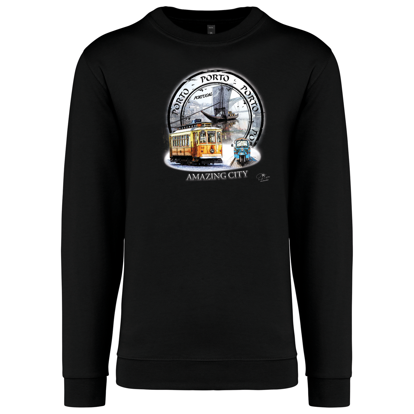 Sweatshirt Kariban sem Capuz Amazing City Porto