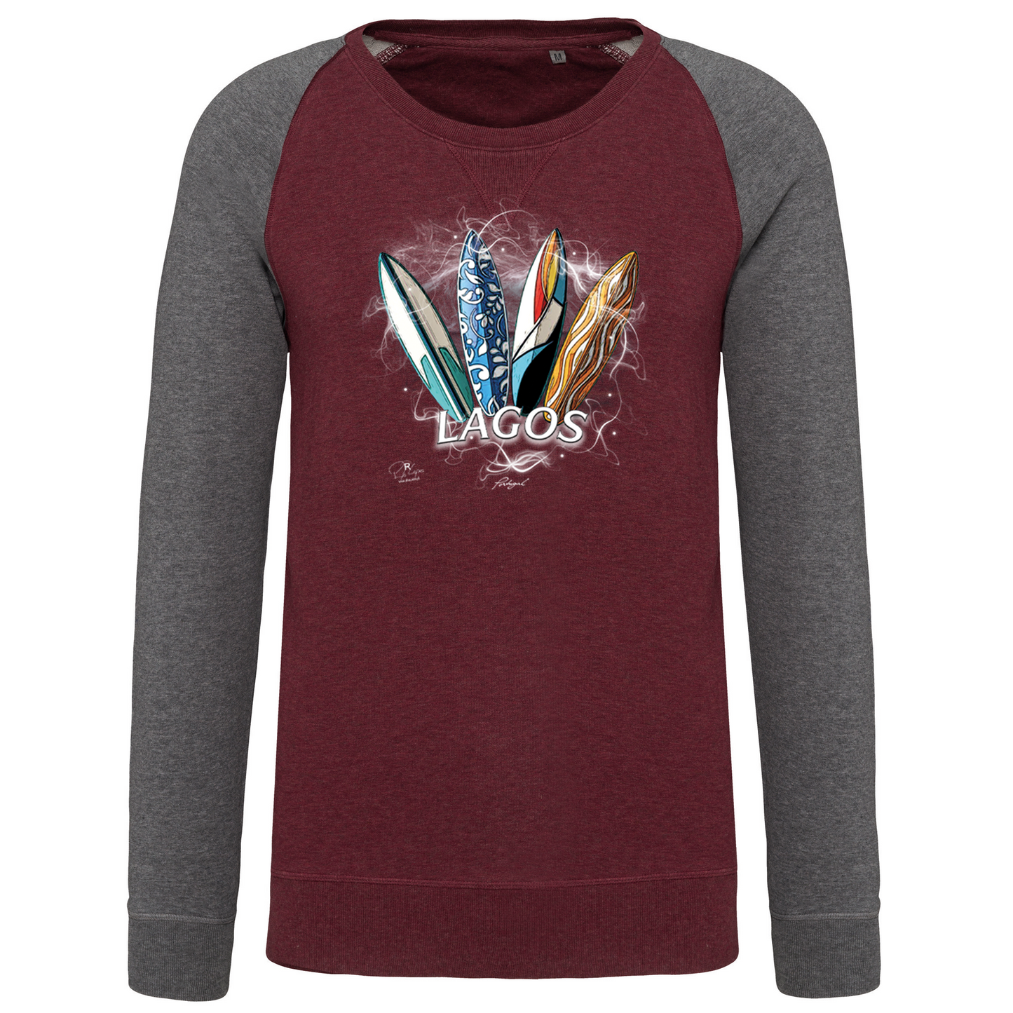 Sweatshirt Bicolor sem capuz Surfboards Lagos