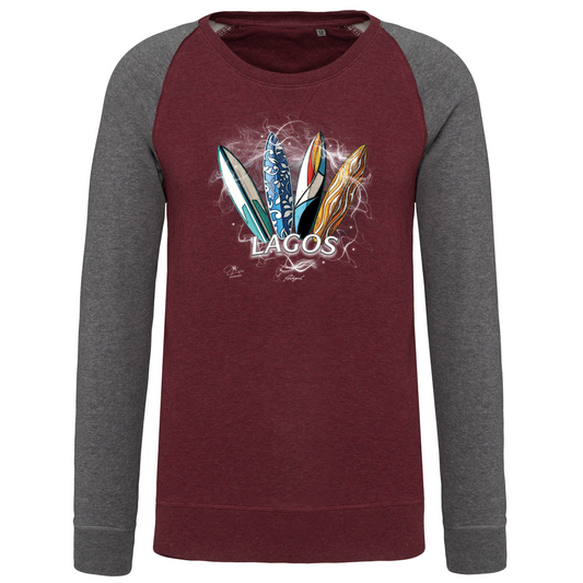 Sweatshirt Bicolor sem capuz Surfboards Lagos
