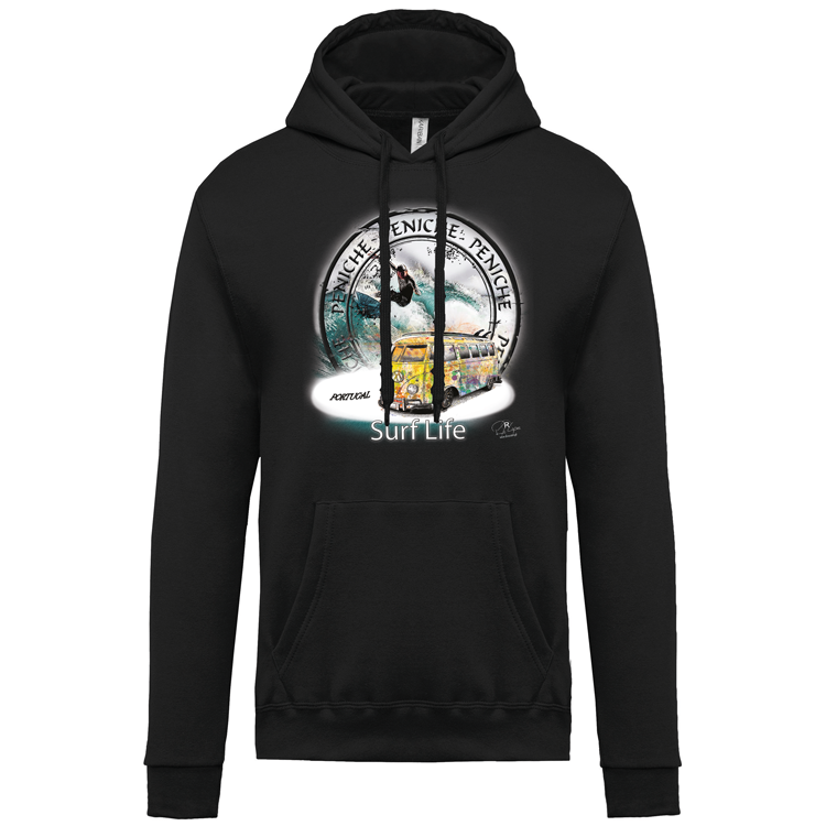 Sweatshirt Kariban com Capuz Surf Life Peniche
