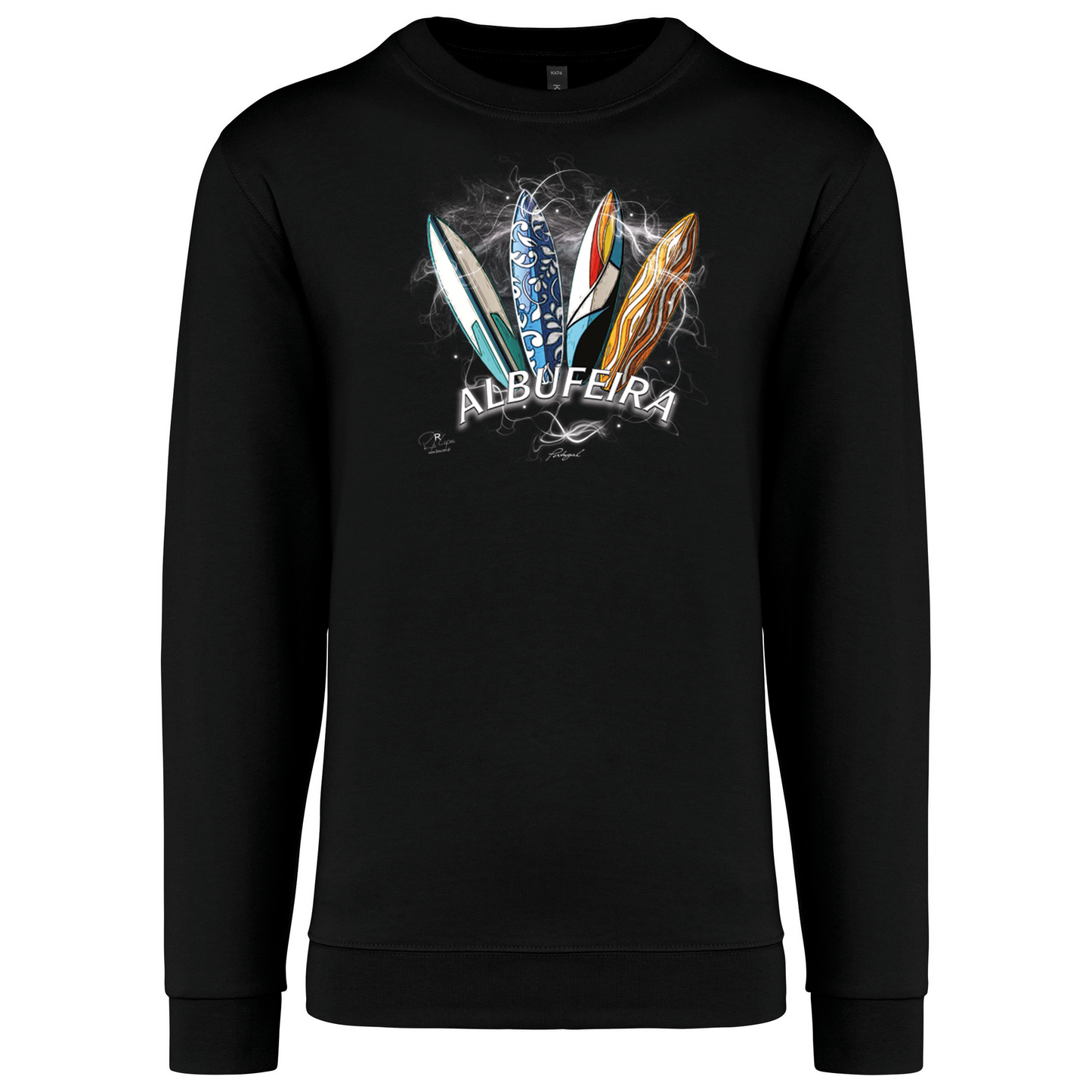 Sweatshirt Kariban sem Capuz Surfboards Albufeira