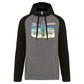 Sweatshirt Bicolor com capuz Pegadas Albufeira