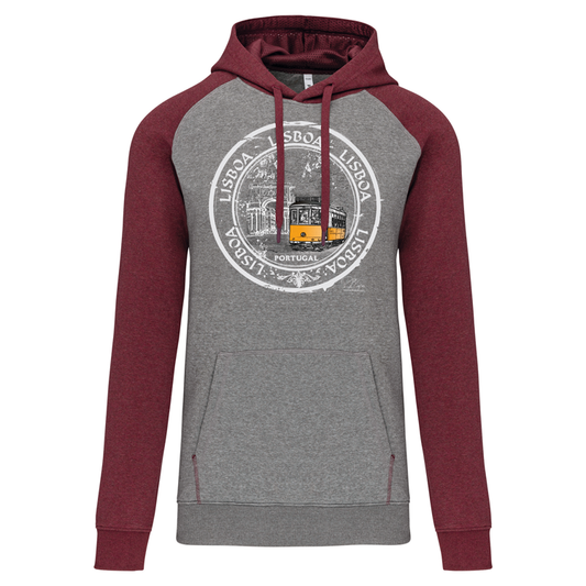 Sweatshirt Bicolor com capuz Selo 1