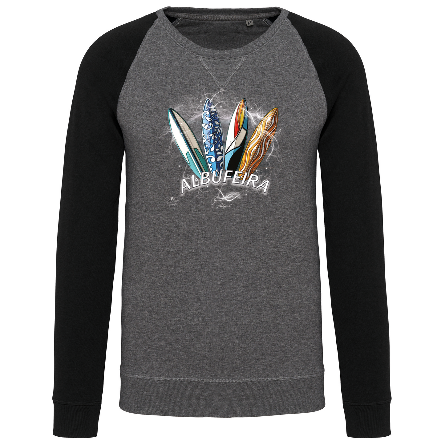 Sweatshirt Bicolor sem capuz Surfboards Albufeira