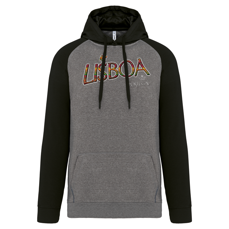 Sweatshirt Bicolor com capuz Borboleta Lisboa