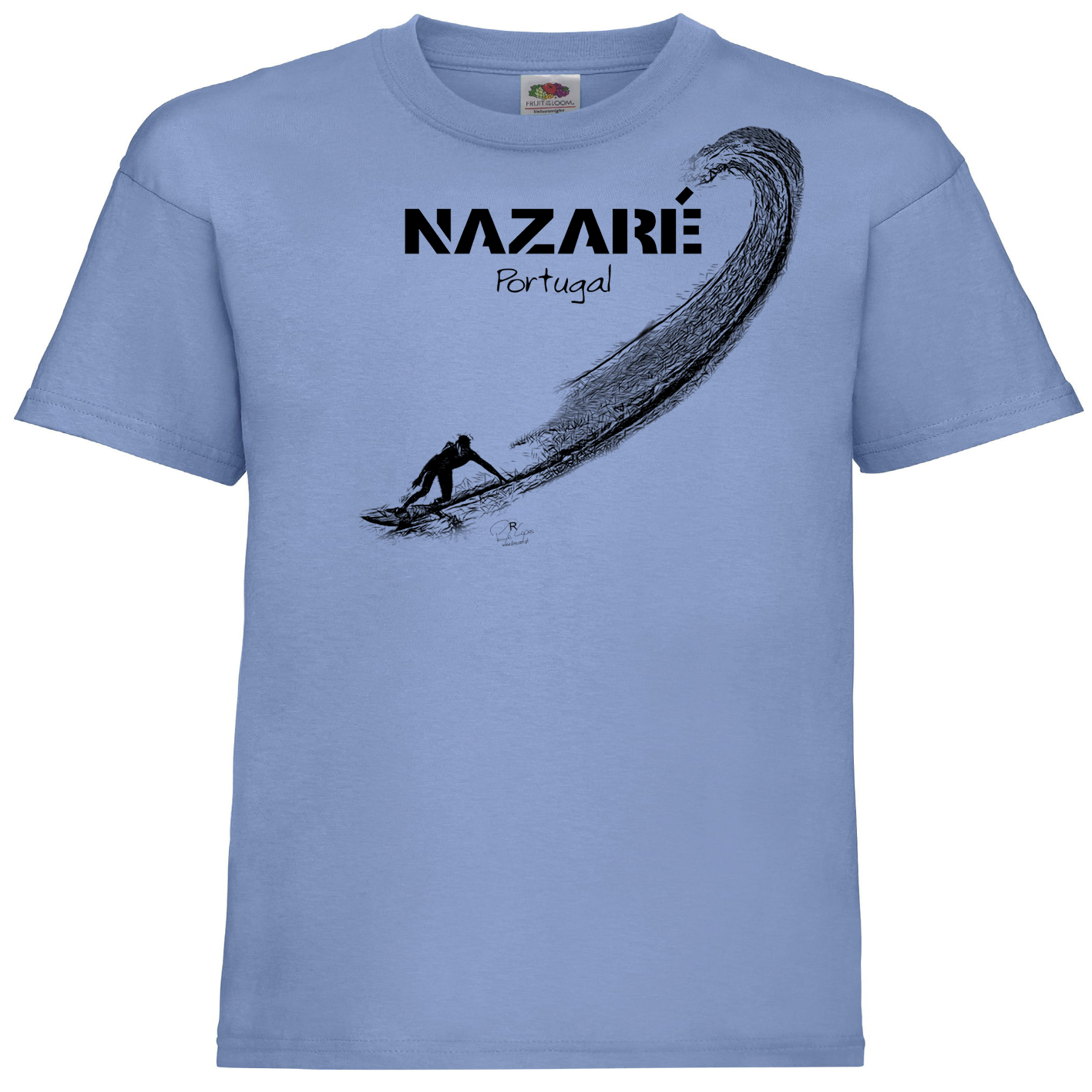 T-shirt Fruit of the Loom Kids Surf Nazaré