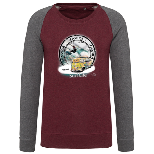 Sweatshirt Bicolor sem capuz Surf Life Tavira