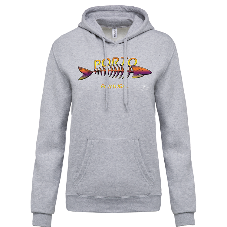 Sweatshirt Kariban com Capuz Espinha Porto