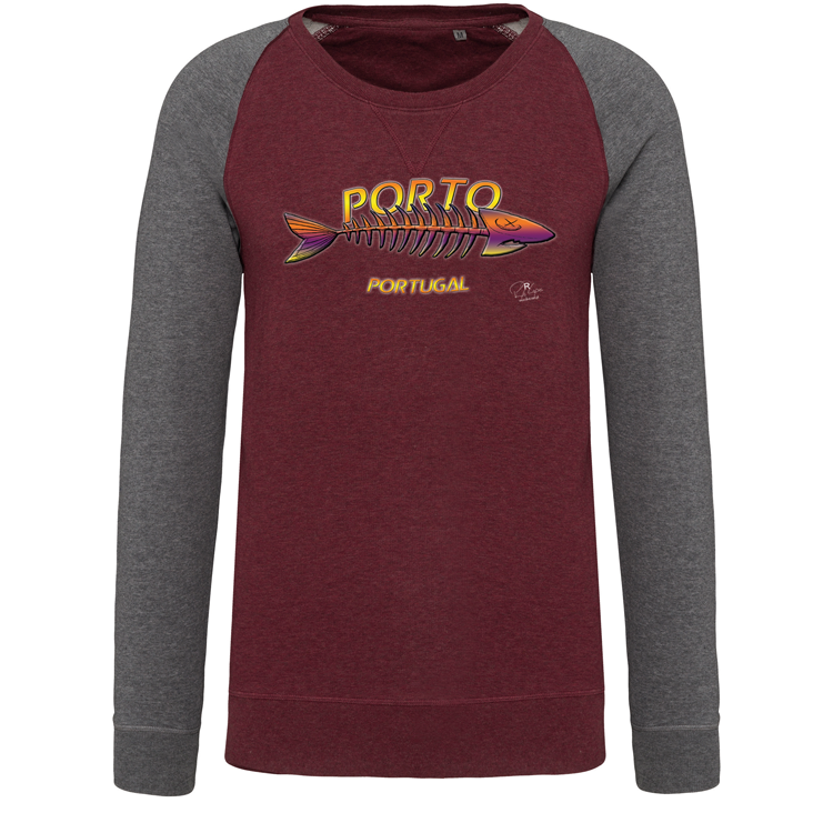 Sweatshirt Bicolor sem capuz Espinha Porto