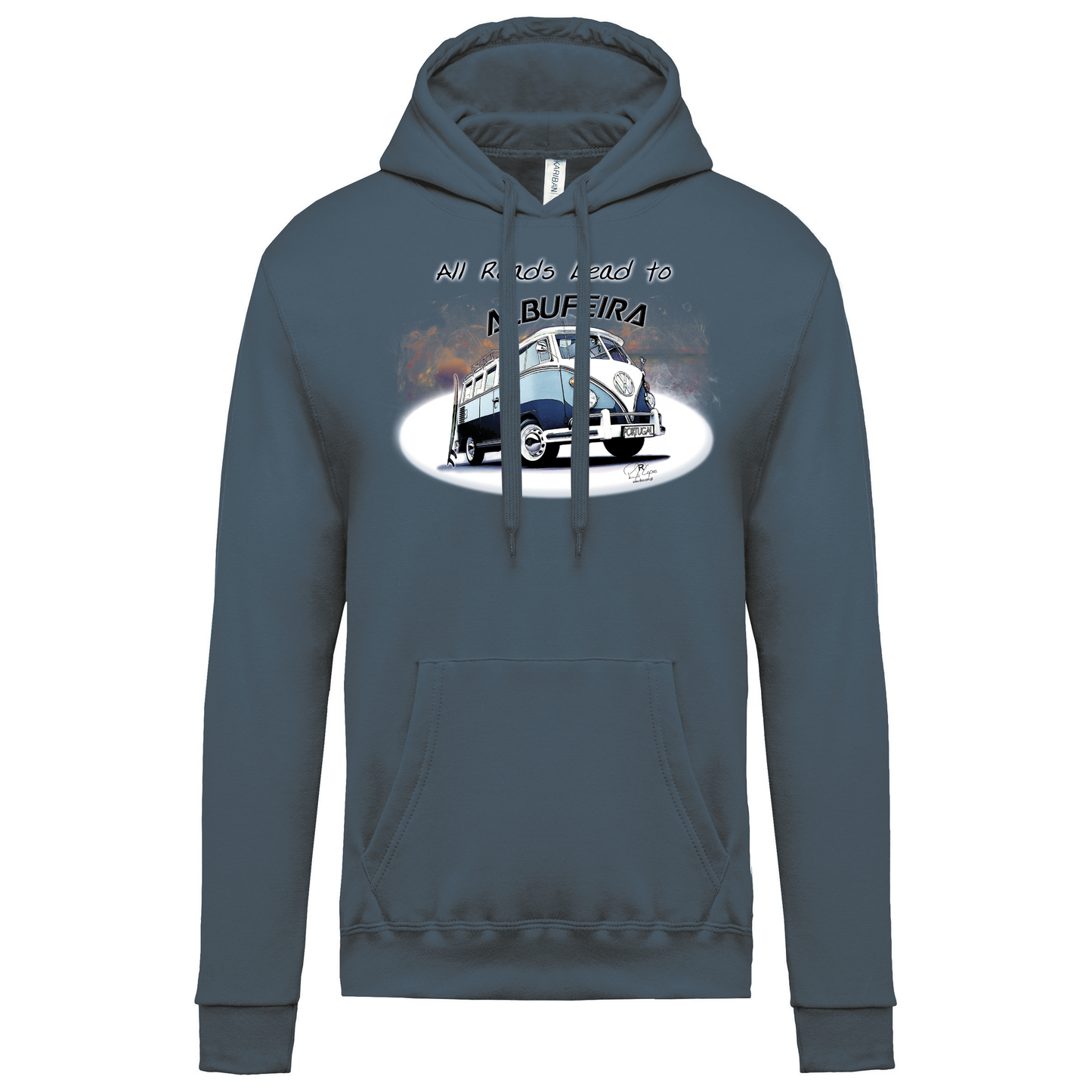 Sweatshirt Kariban com Capuz All Roads Lead to Albufeira