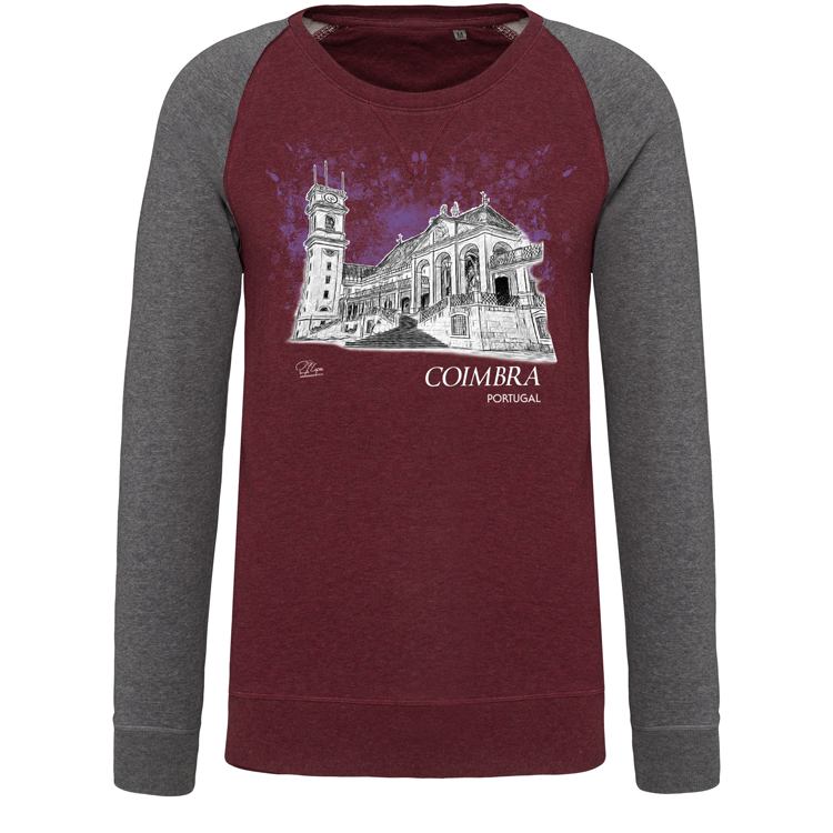 Sweatshirt Bicolor sem capuz Universidade de Coimbra