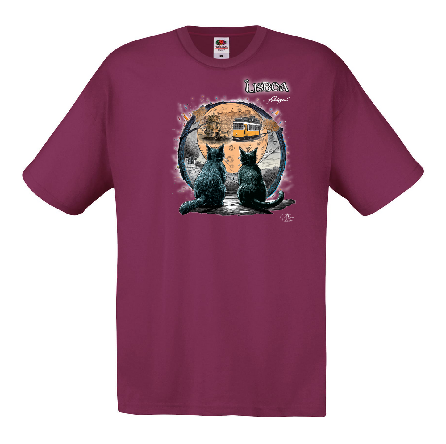 T-shirt Fruit of the Loom, Original 145g, Luar Lisboa