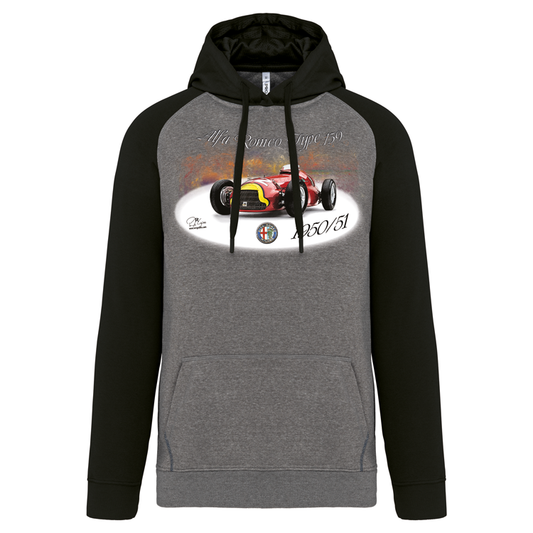 Sweatshirt Bicolor com capuz Alfa Romeo Type 159