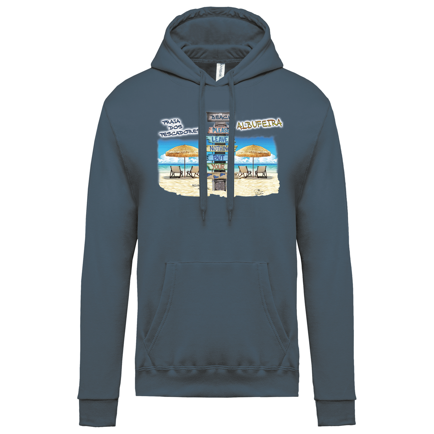 Sweatshirt Kariban com Capuz Pegadas Albufeira